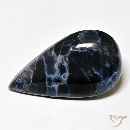 9.10ct Naturale Multicolore Pietersite, Forma a pera, Opaco