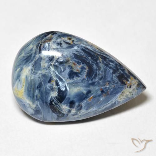 Pietersite Multicolore naturale da 9.09 ct, Forma a pera, Opaco