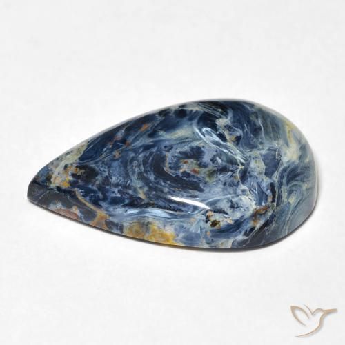 Pietersite Multicolore naturale da 9.09 ct, Forma a pera, Opaco