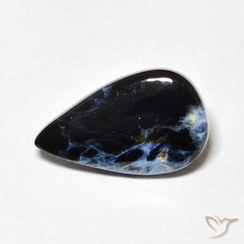 2.46ct Naturale Multicolore Pietersite, Forma a pera, Opaco