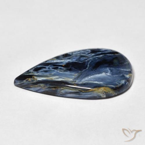 Pietersite Multicolore naturale da 8.76 ct, Forma a pera, Opaco