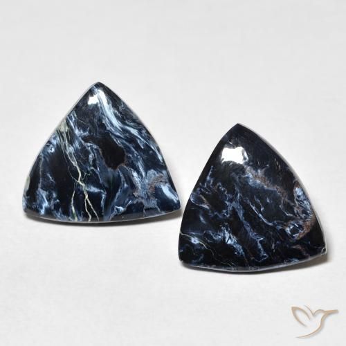 6.02ctw Naturale Multicolore Pietersite, Taglio trillion, Opaco