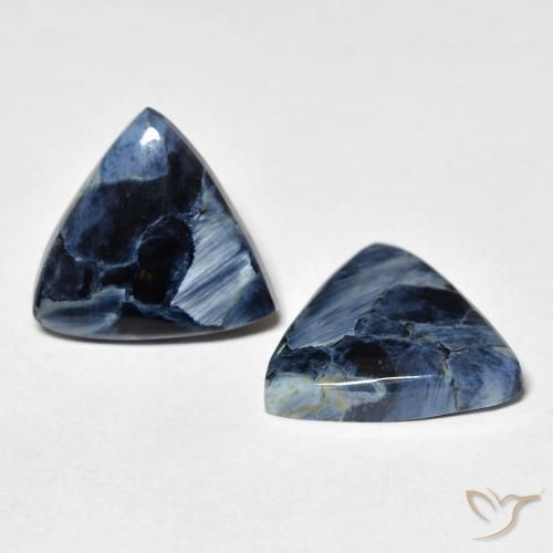 Gemme di Pietersite Multicolore naturale da 6.60 ct, Taglio trillion, Opaco