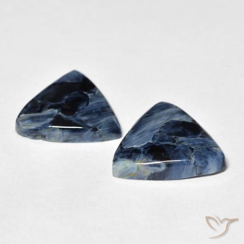 Gemme di Pietersite Multicolore naturale da 6.60 ct, Taglio trillion, Opaco