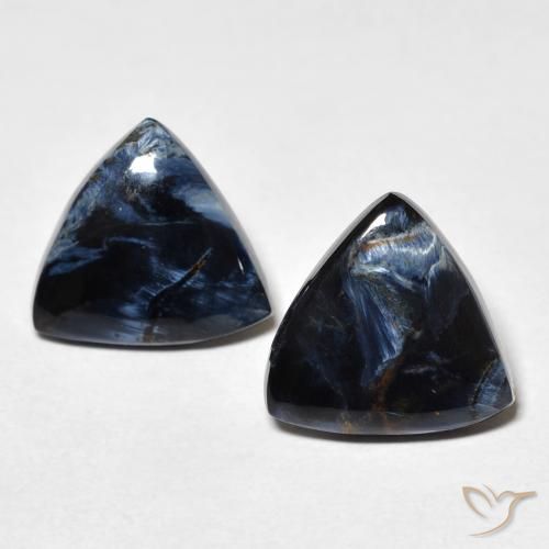 5.61ctw Naturale Multicolore Pietersite, Taglio trillion, Opaco