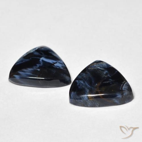 Gemme di Pietersite Multicolore naturale da 5.61 ct, Taglio trillion, Opaco