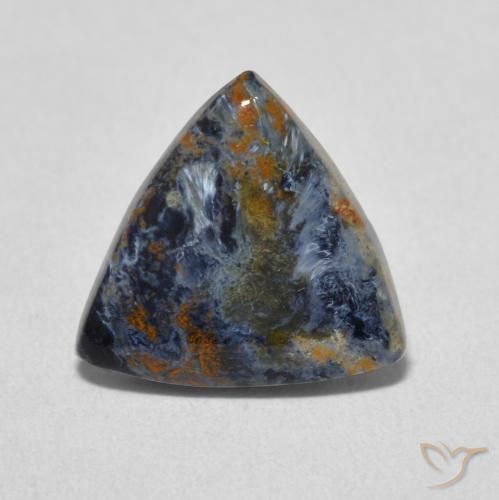 3.10ct Naturale Multicolore Pietersite, Taglio trillion, Opaco