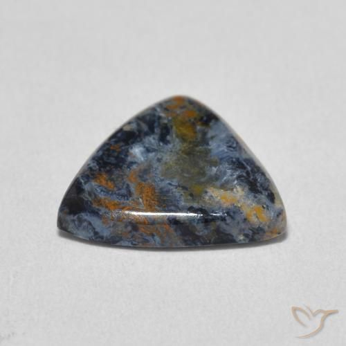 Pietersite Multicolore naturale da 3.10 ct, Taglio trillion, Opaco