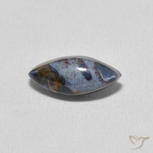 1.44ct Naturale Multicolore Pietersite, Taglio marquise, Opaco