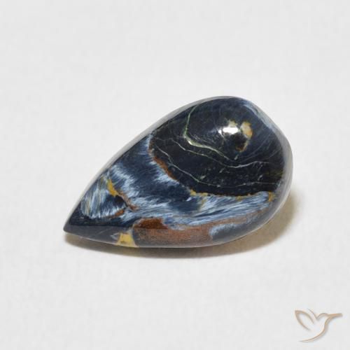 1.32ct Naturale Multicolore Pietersite, Forma a pera, Opaco
