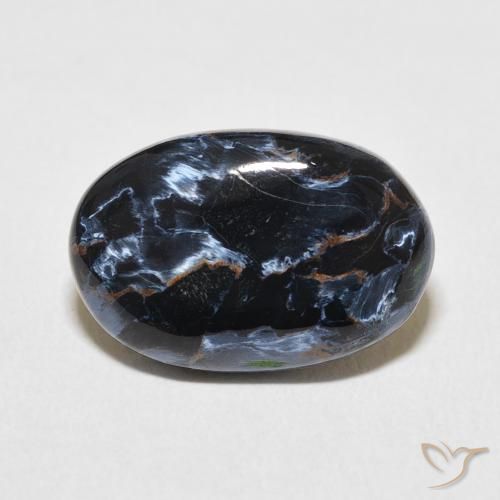 7.04ct Naturale Multicolore Pietersite, Ovale, Opaco