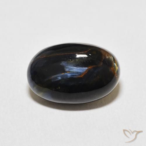 6.38ct Naturale Multicolore Pietersite, Ovale, Opaco