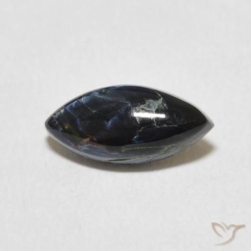 1.48ct Naturale Multicolore Pietersite, Taglio marquise, Opaco