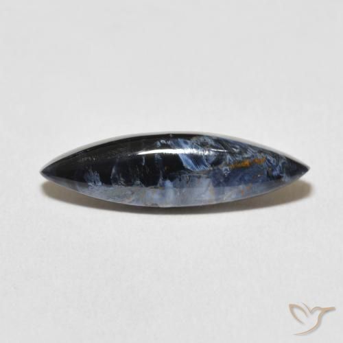 3.55ct Naturale Multicolore Pietersite, Taglio marquise, Opaco