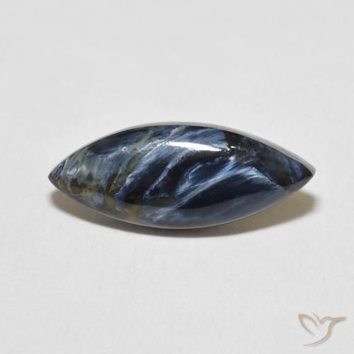 3.61ct Naturale Multicolore Pietersite, Taglio marquise, Opaco
