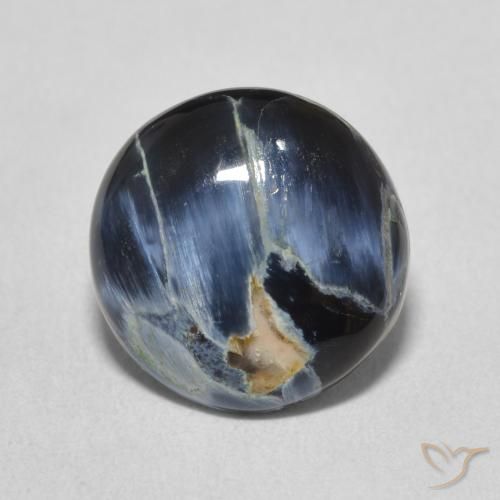 3.64ct Naturale Multicolore Pietersite, Rotondo, Opaco