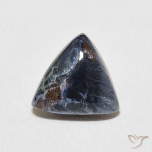 1.30ct Naturale Multicolore Pietersite, Taglio trillion, Opaco