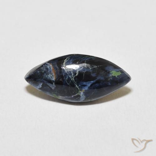 2.86ct Naturale Multicolore Pietersite, Taglio marquise, Opaco