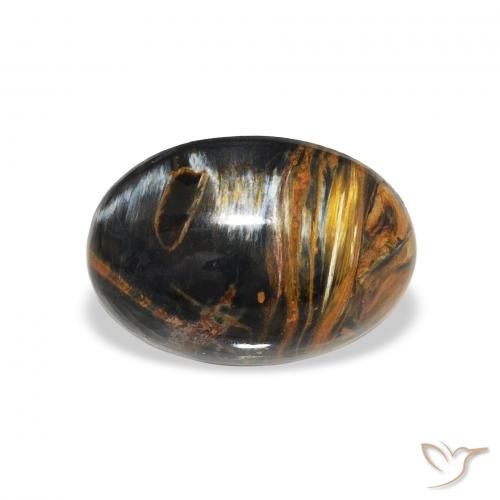 4.31ct Naturale Multicolore Pietersite, Ovale, Opaco