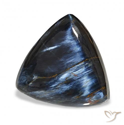 Pietersite Multicolore naturale da 10.59 ct, Taglio trillion, Opaco