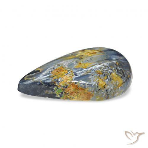 Pietersite Multicolore naturale da 2.88 ct, Forma a pera, Opaco