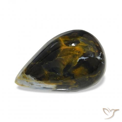 7.46ct Multicolore Pietersite, Forma a pera, Opaco