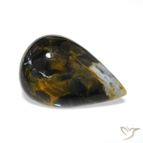 Pietersite Multicolore naturale da 7.46 ct, Forma a pera, Opaco