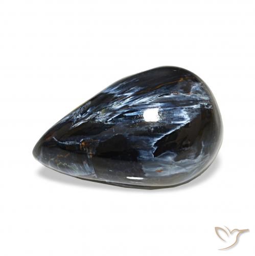 5.13ct Multicolore Pietersite, Forma a pera, Opaco