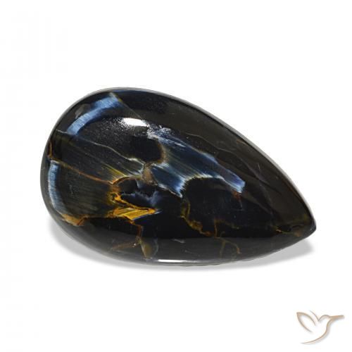 Pietersite Multicolore naturale da 11.08 ct, Forma a pera, Opaco