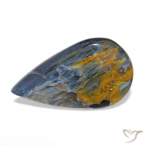 8.18ct Multicolore Pietersite, Forma a pera, Opaco