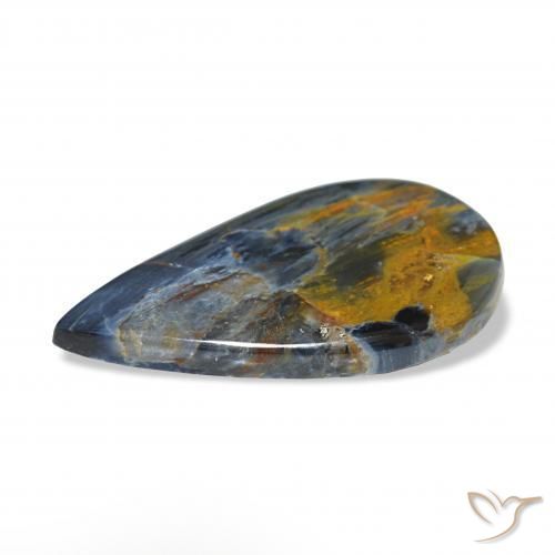 Pietersite Multicolore naturale da 8.18 ct, Forma a pera, Opaco