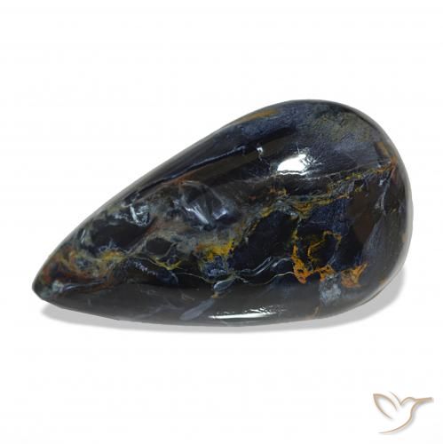 Pietersite Multicolore naturale da 9.28 ct, Forma a pera, Opaco