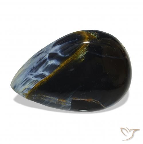 Pietersite Multicolore naturale da 6.41 ct, Forma a pera, Opaco