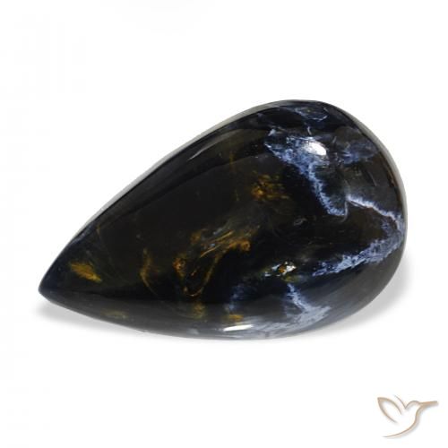 12.86ct Multicolore Pietersite, Forma a pera, Opaco