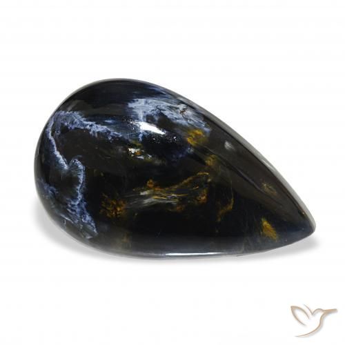 Pietersite Multicolore naturale da 12.86 ct, Forma a pera, Opaco