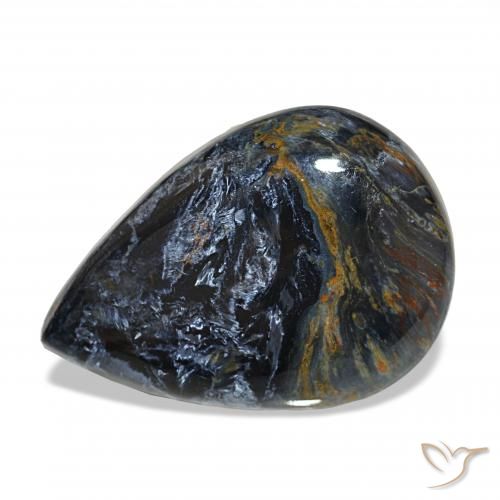 Pietersite Multicolore naturale da 15.43 ct, Forma a pera, Opaco
