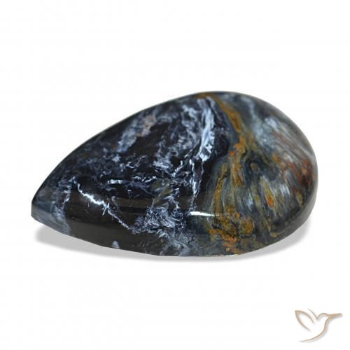 Pietersite Multicolore naturale da 15.43 ct, Forma a pera, Opaco