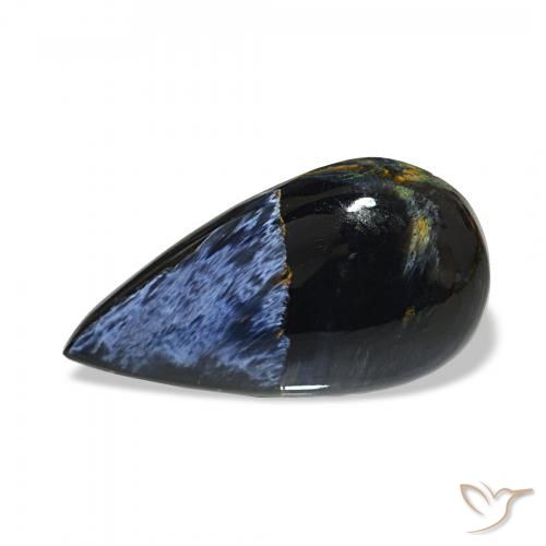 10.10ct Multicolore Pietersite, Forma a pera, Opaco