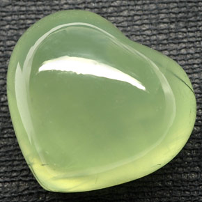 Prehnite naturale verde da 48,76 ct, trasparente, trasparente/traslucido