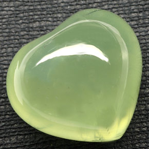 Prehnite naturale verde da 48,76 ct, trasparente, trasparente/traslucido