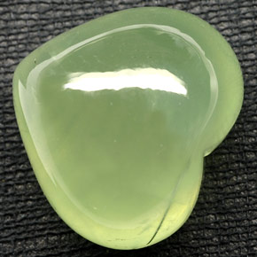 Prehnite naturale verde da 48,76 ct, trasparente, trasparente/traslucido