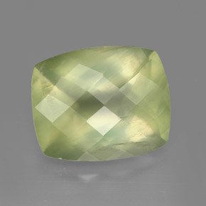 Prehnite naturale verde da 5,45 ct, trasparente, trasparente/traslucido