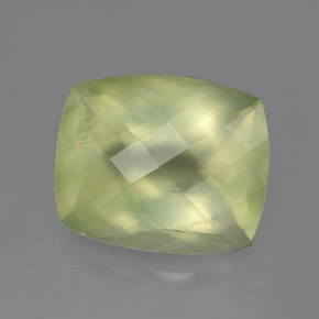 Prehnite naturale verde da 5,45 ct, trasparente, trasparente/traslucido