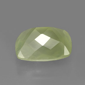 Prehnite naturale verde da 5,45 ct, trasparente, trasparente/traslucido
