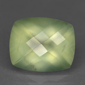 Prehnite naturale verde da 5,33 ct, trasparente, trasparente/traslucido