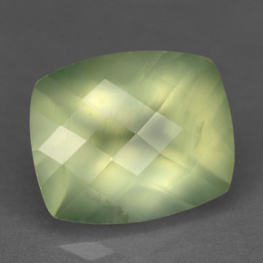 Prehnite naturale verde da 5,33 ct, trasparente, trasparente/traslucido