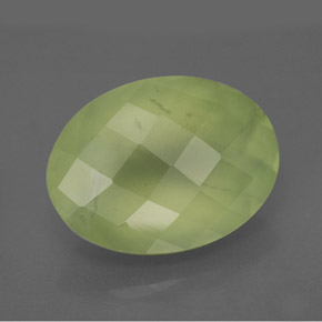 Prehnite naturale verde da 9,48 ct, trasparente, trasparente/traslucido