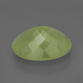 Prehnite naturale verde da 9,48 ct, trasparente, trasparente/traslucido