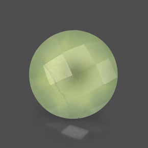Prehnite naturale verde da 1,94 ct, trasparente, trasparente/traslucido