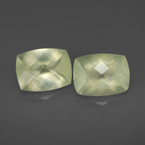 Prehnite naturale verde da  ct, trasparente, trasparente/traslucido